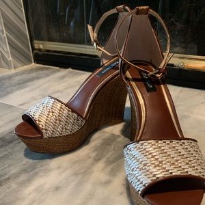 White House black market wedge heel